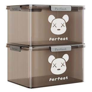 佳帮手透明收纳箱家用大容量整理衣服书本玩具零食学生宿舍储物盒