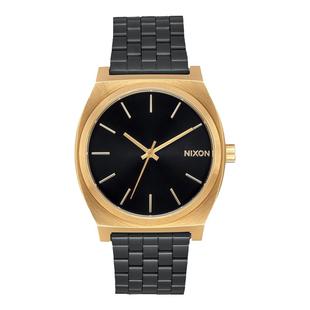 正品代购Nixon尼克松男女手表时尚方形简约黑金钢带中性石英腕表