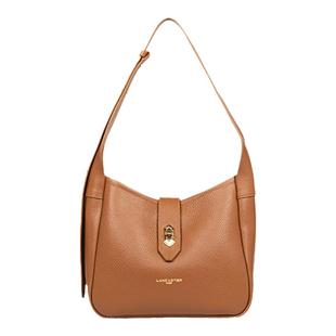 Lancaster兰卡斯特 TopDouble系列双面纹理牛皮斜挎水桶包小号