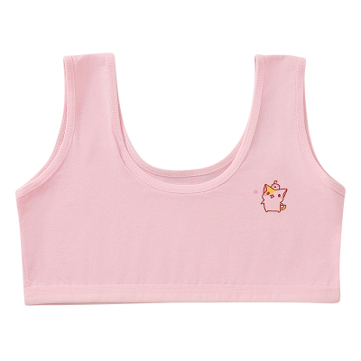 a类纯棉女童第一阶段内衣9-10-11岁发育期小学生抹胸少女儿童背心