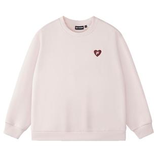 FILA FUSION斐乐潮牌情侣款套头卫衣2025冬新款宽松加绒针织上衣