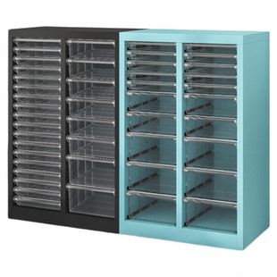 A4文件柜美甲收纳柜平底抽屉式捏捏吧唧分类柜多层美妆烘焙储物柜