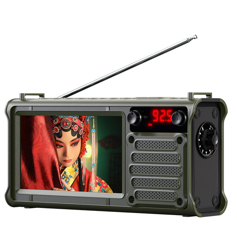 先科视频收音机老人老年人便携式音箱插卡随身听评书唱看戏播放器