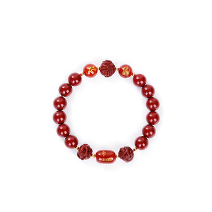 【杭州灵隐】马年本命年十二生肖好运珠手链紫金沙朱砂手串女男款