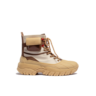 HUNTER2025秋冬新款女士装饰可拆卸腰包猎鸭靴户外越野防滑登山靴