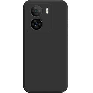 适用于iqooz7手机壳IQOOZ7X新款液态硅胶防摔保护套石墨黑方形lq00z七x黑色简约纯色耐看软壳男女商务外壳