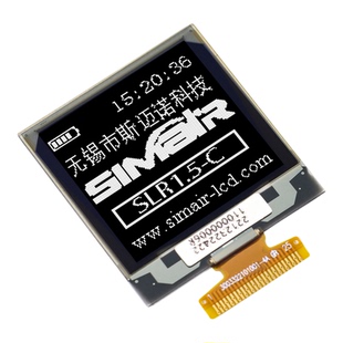 1.5C寸oled显示屏模块128x128OLED液晶1327带灰度ssd1327驱动方屏