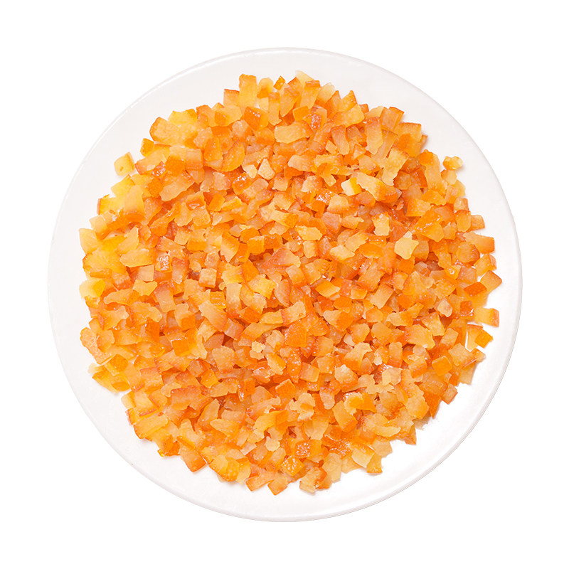 糖渍橙皮丁烘焙专用陈皮橘子皮100g月饼阿胶糕面包原材料橘皮橙子