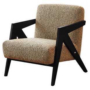 单人沙发椅理查德法式客厅阳台休闲椅中古风设计师沙发单椅靠背椅