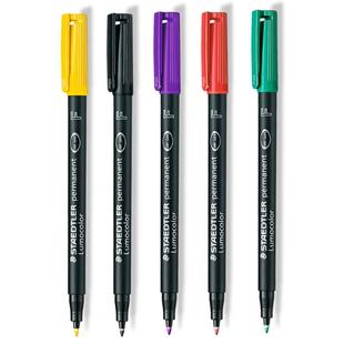 德国施德楼工业用记号笔318F光盘笔胶片笔319油性通用记号笔玻璃镜片记号317M 313S木头石头笔CD光盘笔胶片笔