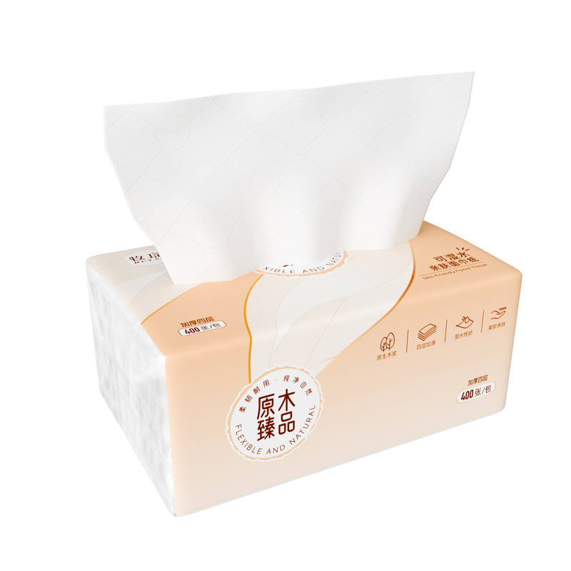 牧瑶加厚抽纸400张24包