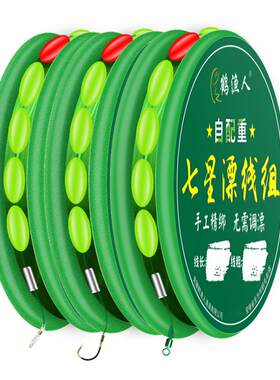 新款七星漂线组免调漂传统钓