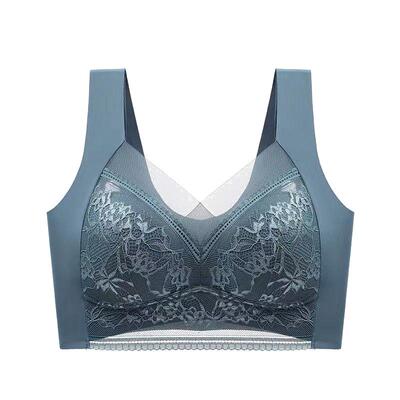 聚拢美背蕾丝无钢圈固定罩杯文胸