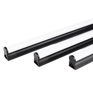 T5灯管一体化LED日光灯黑色外壳T8工业风条形明装超亮支架全套