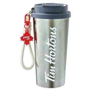 Tims内外纯钛咖啡随行杯咖啡杯保温钛杯480ml男女桌水杯子办公室