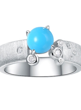 S925纯银戒指空托椭圆5*7mm