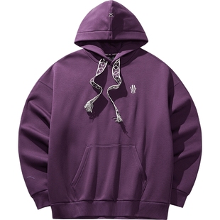 安踏凯里·欧文连帽卫衣男加绒美式复古官方正品上衣女172541702N