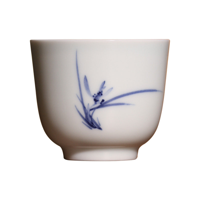 晓芳窑青花主人杯茶杯茶具