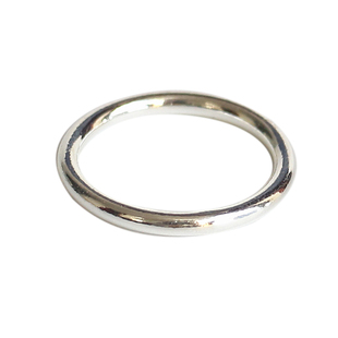 S999足银戒指女韩版简约风小清新光圈线圈戒百搭甜美少女心手饰品