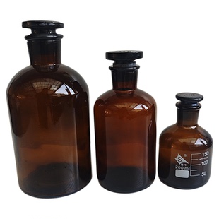 实心塞磨口瓶棕色具塞玻璃瓶硫化物采样瓶BOD瓶1000ml溶解氧瓶