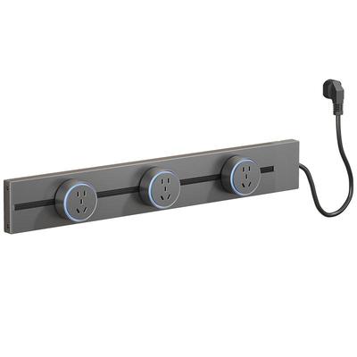 吉仕高移动轨道插座带线款接线板排插厨房家用餐边柜岛台滑轨插座