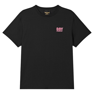 BOYLONDON男女潮酷LOGO印花针织短袖26年夏中性基础款T恤N01950