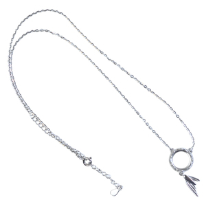 燕子家925纯银项链托带链吊坠空托10*10时尚宝石坠托坠子8*8配件