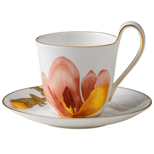 [新年礼物]RoyalCopenhagen皇家哥本哈根花语系列咖啡杯碟子骨瓷