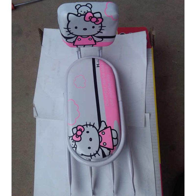 儿童自行车后座架 14寸公主车山地车通用后尾架带靠背卡通后货架