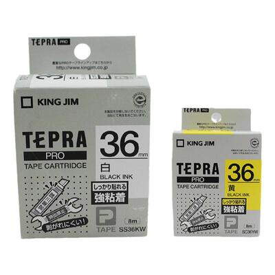 锦宫标签机色带36mm贴普乐SR5900C/LW-1000P打印纸黄底黑字SC36YW