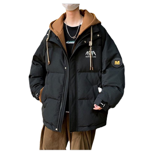 青少年羽绒服冬季新款加厚男孩帅气学生冬装大童男士外套潮牌2025