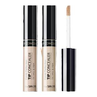 得鲜遮瑕液斑点提亮痘印6.5g粉底液黑眼圈笔The saem液体高光膏04