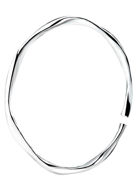 宝茉莫比乌斯环9999足银手镯开口