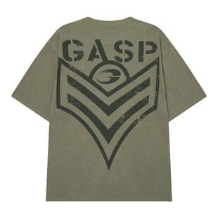 GASP盖世健身健美夏季肌肉训练跑步篮球宽松竹节欧码短袖T恤中袖