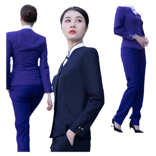 空姐制服女东航职业套装高端服务员金店售楼处工作服酒店前台工装