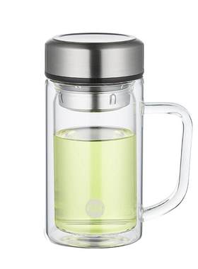 富光双层玻璃杯办公室泡茶杯