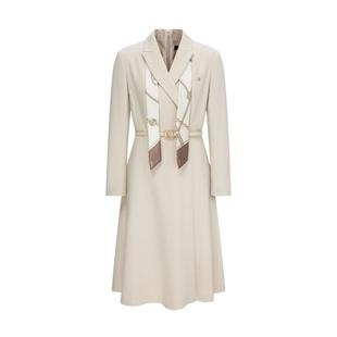 【易打理】Scofield女装气质收腰A字四面弹西装连衣裙2025春新品