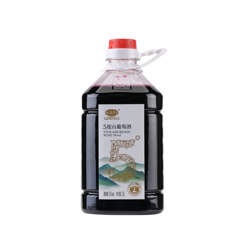 顺丰包邮集安山葡萄酒5度低度微甜型葡萄酒（含贵腐/