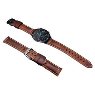 佳明Forerunner245/245M/255复古油蜡小牛皮表带Fenix7xForerunner645/Vivoactive3/Venu手表SF5/5p S60/40