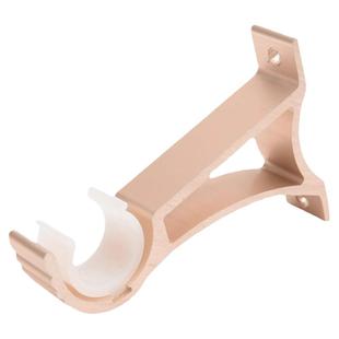 超厚铝合金窗帘双杆支架托架挂钩支撑固定底座孔距6.5cm罗马配件