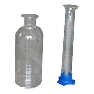 玻璃储水瓶量杯水文局水位测量量筒雨量计专用读数量杯