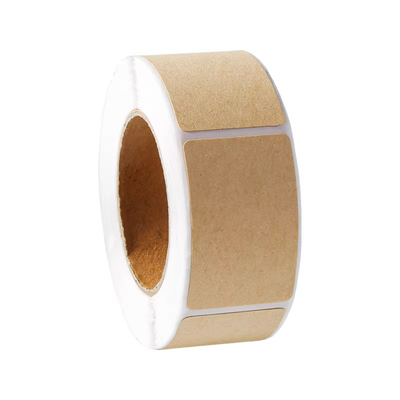 牛皮纸贴纸上门取件可撕防水标签贴自粘便签口取纸姓名记号贴