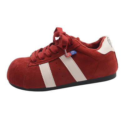 小众平底板鞋女冬季设计感休闲鞋