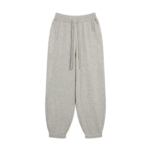 NEVA HU 时髦定义!慵懒风针织束脚哈伦裤女宽松舒适系带休闲裤