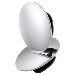 绿联后视镜小圆镜汽车倒车辅助镜盲区盲点360度车内反光防雨水镜