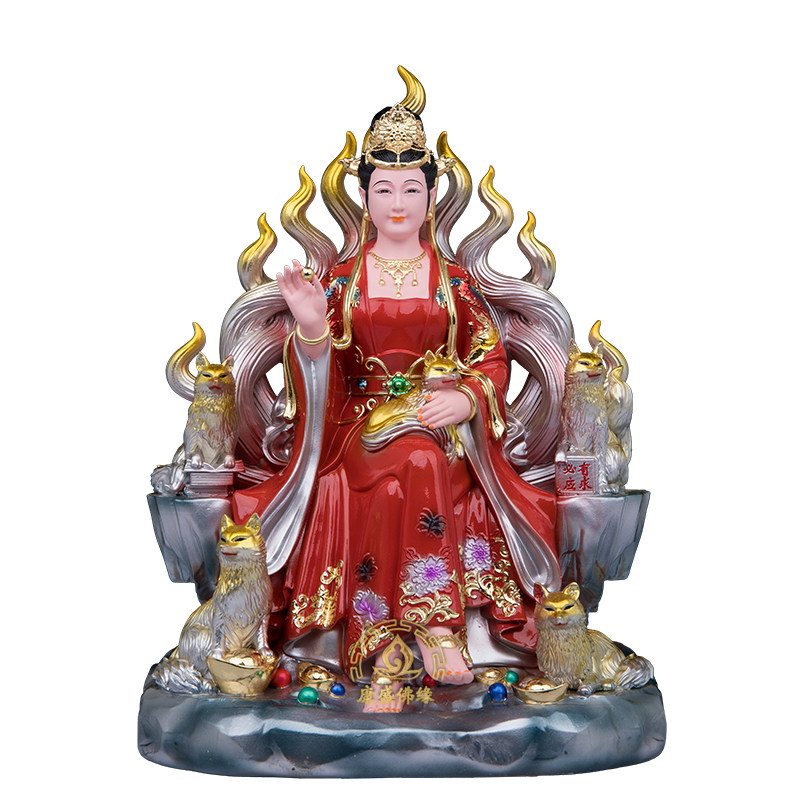 九尾狐娘娘神像家居供奉