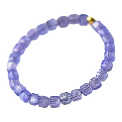 东海世家坦桑石方糖戒指女