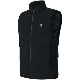 鹅绒FILA斐乐高尔夫「太空茧」羽绒马甲男冬季新款保暖羽绒服上衣