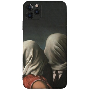 玛格丽特手机壳超现实主义油画抽象小众适用于VIVO苹果小米华为荣耀一加OPPO特色浮雕工艺亚克力镜面磨砂面