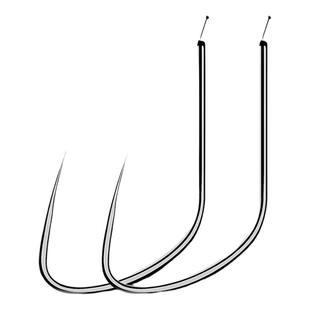 改良竞技狼牙鱼钩散装正品黑坑偷驴鲫鲤鱼细勾条钓鱼钩无倒刺双钩